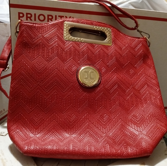 🎁🎒 JUDY CHEN RED SHOULDER BAG🦉 - Picture 3 of 10
